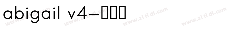 abigail v4字体转换